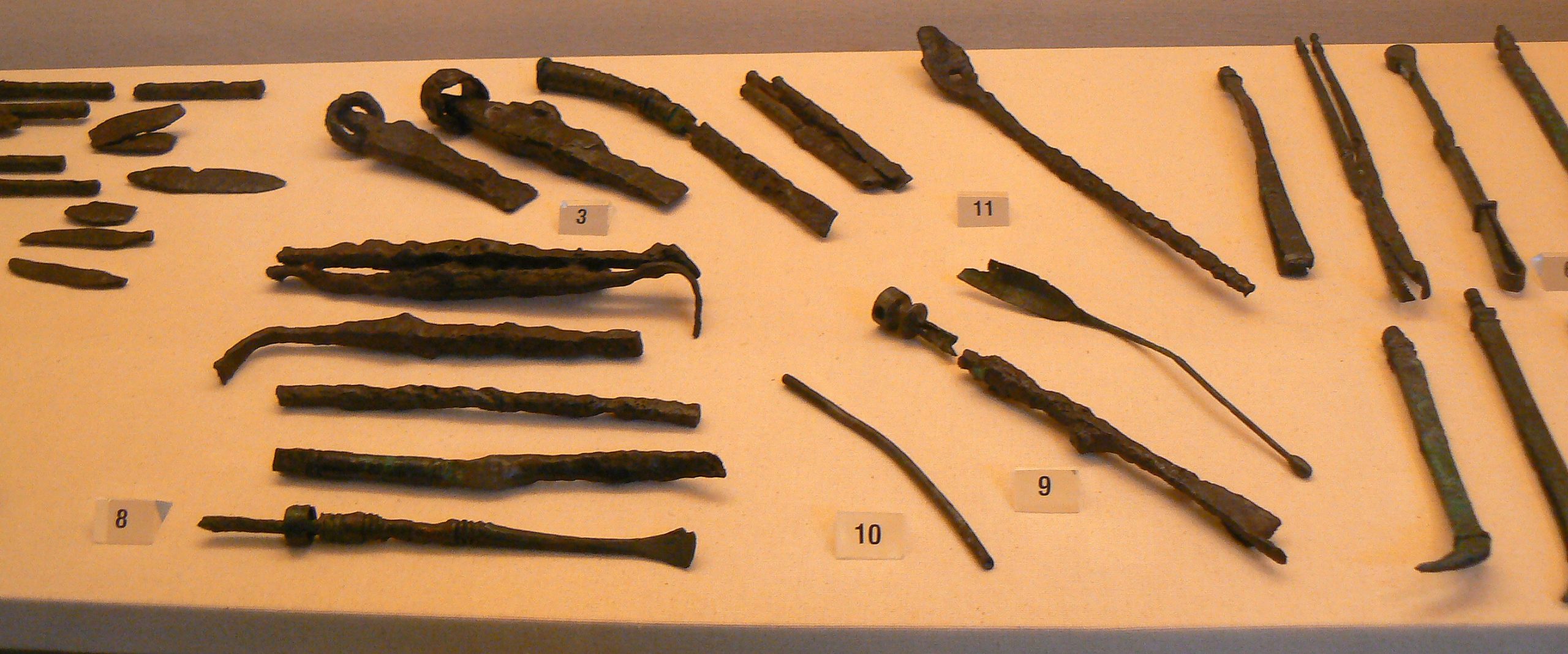 Strumenti chirurgici romani della Domus del Chirurgo di Rimini